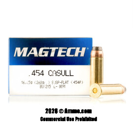 Image of Magtech 454 Casull Ammo - 20 Rounds of 260 Grain SJSP Ammunition