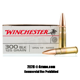 Image of Winchester USA 300 AAC Blackout Ammo - 200 Rounds of 125 Grain Open Tip Ammunition