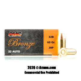 Image of PMC 32 ACP Ammo - 1000 Rounds of 60 Grain JHP Ammunition