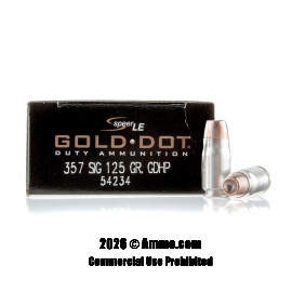 Image of Speer 357 Sig Ammo - 50 Rounds of 125 Grain JHP Ammunition