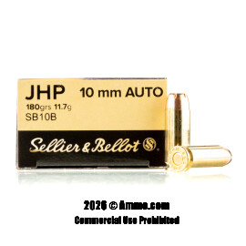 Image of Sellier & Bellot 10mm Ammo - 50 Rounds of 180 Grain JHP Ammunition