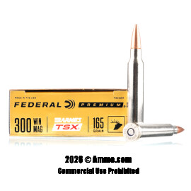 Image of Federal 300 Win Mag Ammo - 20 Rounds of 165 Grain TSX Ammunition