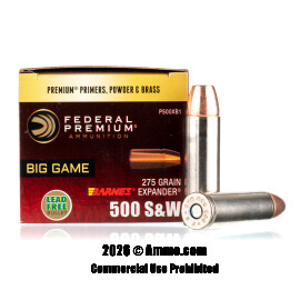 Image of Federal 500 S&W Magnum Ammo - 20 Rounds of 275 Grain SCHP Ammunition