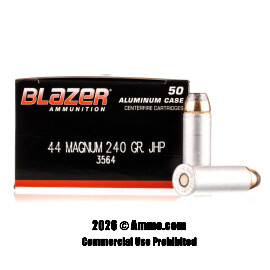 Image of Blazer 44 Magnum Ammo - 50 Rounds of 240 Grain JHP Ammunition