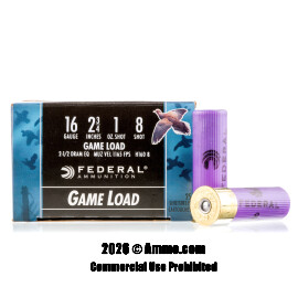 Image of Federal 16 Gauge Ammo - 25 Rounds of 1 oz. #8 Shot (Lead) Ammunition