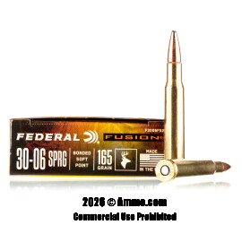 Image of Federal 30-06 Ammo - 20 Rounds of 165 Grain Fusion Ammunition