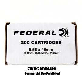 Image of Federal American Eagle 5.56x45 Ammo - 1000 Rounds of 55 Grain FMJ Ammunition
