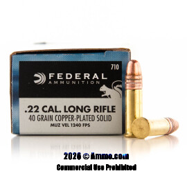 Federal 22 LR Ammo - 5000 Rounds of 40 Grain CPRN Ammunition