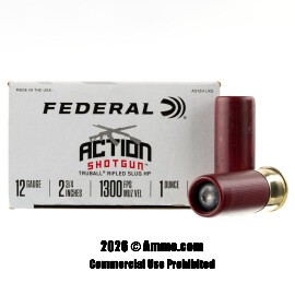 Image of Federal Action Shotgun 12 Gauge Ammo - 250 Rounds of 1 oz. Rifled Slug Ammunition