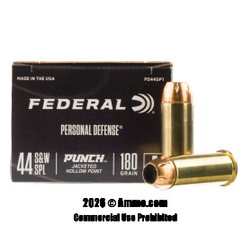 Image of Federal Punch 44 Special Ammo - 20 Rounds of 180 Grain JHP Ammunition