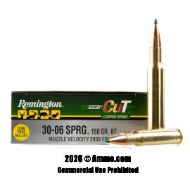 Image of Remington Premier CuT 30-06 Ammo - 20 Rounds of 150 Grain Copper Tipped Ammunition