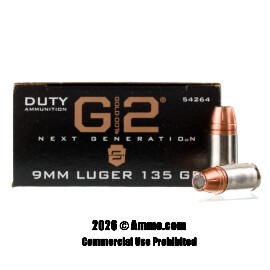 Image of Speer Gold Dot G2 9mm Ammo - 50 Rounds of 135 Grain JHP Ammunition