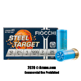 Image of Fiocchi 12 ga Ammo - 250 Rounds of 1 oz. #7 Shot (Steel) Ammunition