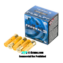Image of Bulk 20 Gauge Ammo - 250 Rounds of Bulk 7/8 oz. #8 Shot Ammunition from Federal