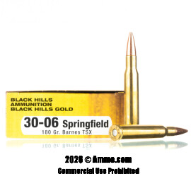 Image of Black Hills Gold 30-06 Ammo - 20 Rounds of 180 Grain TSX Ammunition