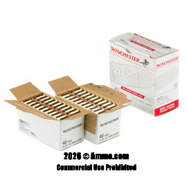Image of Bulk 40 Cal Ammo - 600 Rounds of Bulk 165 Grain FMJ Ammunition from Winchester
