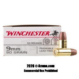Image of Winchester 9mm Ammo - 500 Rounds of 90 Grain Frangible Ammunition