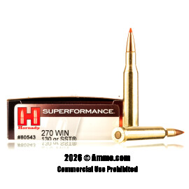 Image of Hornady 270 Win Ammo - 20 Rounds of 130 Grain SST Ammunition