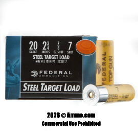 Image of Federal 20 Gauge Ammo - 25 Rounds of 7/8 oz. #7 Shot Ammunition