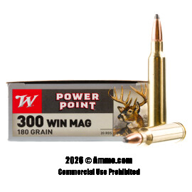 Image of Winchester Super-X 300 Win Mag Ammo - 20 Rounds of 180 Grain PP Ammunition