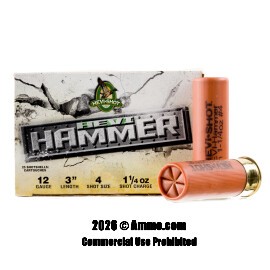 Image of Hevi-Hammer 12 Gauge Ammo - 25 Rounds of 1-1/4 oz. #4 Steel/Bismuth Shot Ammunition