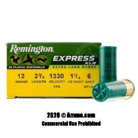 Image of Remington Express XLR 12 Gauge Ammo - 25 Rounds of 1-1/4 oz. #6 Shot Ammunition