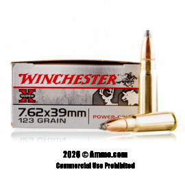 Image of Winchester Super-X 7.62x39 Ammo - 20 Rounds of 123 Grain SP Ammunition