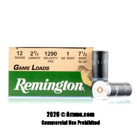 Image of Remington 12 Gauge Ammo - 25 Rounds of 1 oz. #7-1/2 Shot (Lead) Ammunition