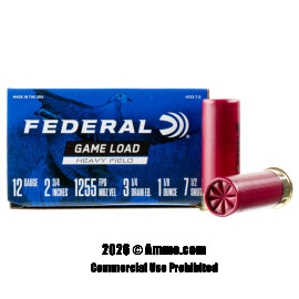 Federal Game-Shok 12 Gauge Ammo - 250 Rounds of 2 3/4" 1-1/8 oz. #7-1/2 Shot Ammunition