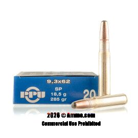 Image of Prvi Partizan 9.3x62mm Ammo - 20 Rounds of 285 Grain SP Ammunition