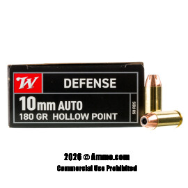 Image of Winchester W Defense 10mm Ammo - 50 Rounds of 180 Grain JHP Ammunition