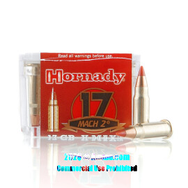 Image of Hornady 17 HM2 Ammo - 50 Rounds of 17 Grain V-MAX Ammunition