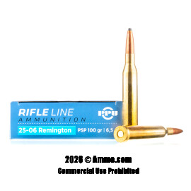 Image of Prvi Partizan 25-06 Ammo - 20 Rounds of 100 Grain Soft Point Ammunition