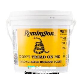 Image of Remington Don’t Tread On Me 22 LR Ammo - 1400 Rounds of 36 Grain CPHP Ammunition