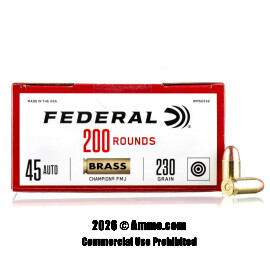 Image of Federal Champion 45 ACP Ammo - 1000 Rounds of 230 Grain FMJ Ammunition