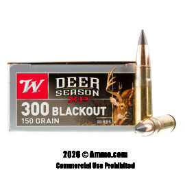 Image of Winchester Deer Season XP 300 AAC Blackout Ammo - 200 Rounds of 150 Grain Extreme Point Ammunition