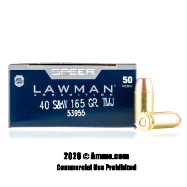 Image of Speer 40 Cal Ammo - 50 Rounds of 165 Grain TMJ Ammunition