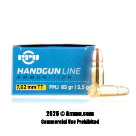 Image of Prvi Partizan 7.62 Tokarev Ammo - 50 Rounds of 85 Grain FMJ Ammunition