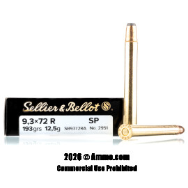 Image of Sellier and Bellot 9.3x72mm Ammo - 20 Rounds of 193 Grain SP Ammunition