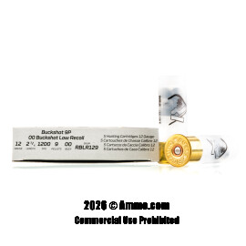 Image of Rio Ammunition 12 Gauge Ammo - 5 Rounds of #00 Buck Ammunition