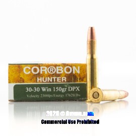 Image of Corbon 30-30 Ammo - 20 Rounds of 150 Grain DPX Ammunition