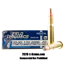 Image of Fiocchi 30-30 Ammo - 20 Rounds of 170 Grain FSP Ammunition