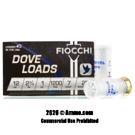 Image of Fiocchi 12 Gauge Ammo - 250 Rounds of 1 oz. #7 Steel Shot Ammunition
