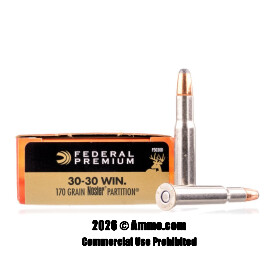 Image of Federal 30-30 Ammo - 20 Rounds of 170 Grain Nosler Partition Ammunition