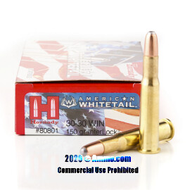 Image of Hornady 30-30 Ammo - 200 Rounds of 150 Grain Round Nose Ammunition