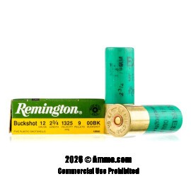 Remington Express 12 Gauge Ammo - 250 Rounds of #00 Buck Ammunition