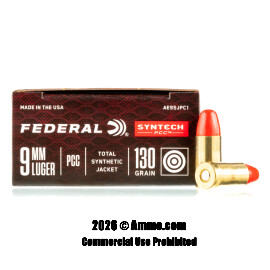 Image of Federal Syntech PCC 9mm Ammo - 500 Rounds of 130 Grain Total Synthetic Jacket Ammunition