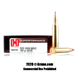 Image of Hornady Superformance 300 Win Mag Ammo - 20 Rounds of 180 Grain SST Ammunition