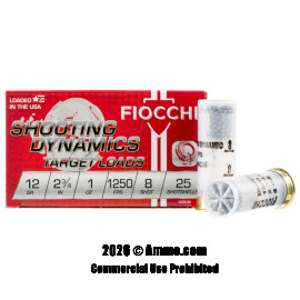 Image of Fiocchi 12 Gauge Ammo - 250 Rounds of 1 oz. #8 Shot Ammunition