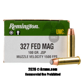 Image of Remington UMC 327 Federal Magnum Ammo - 50 Rounds of 100 Grain JSP Ammunition